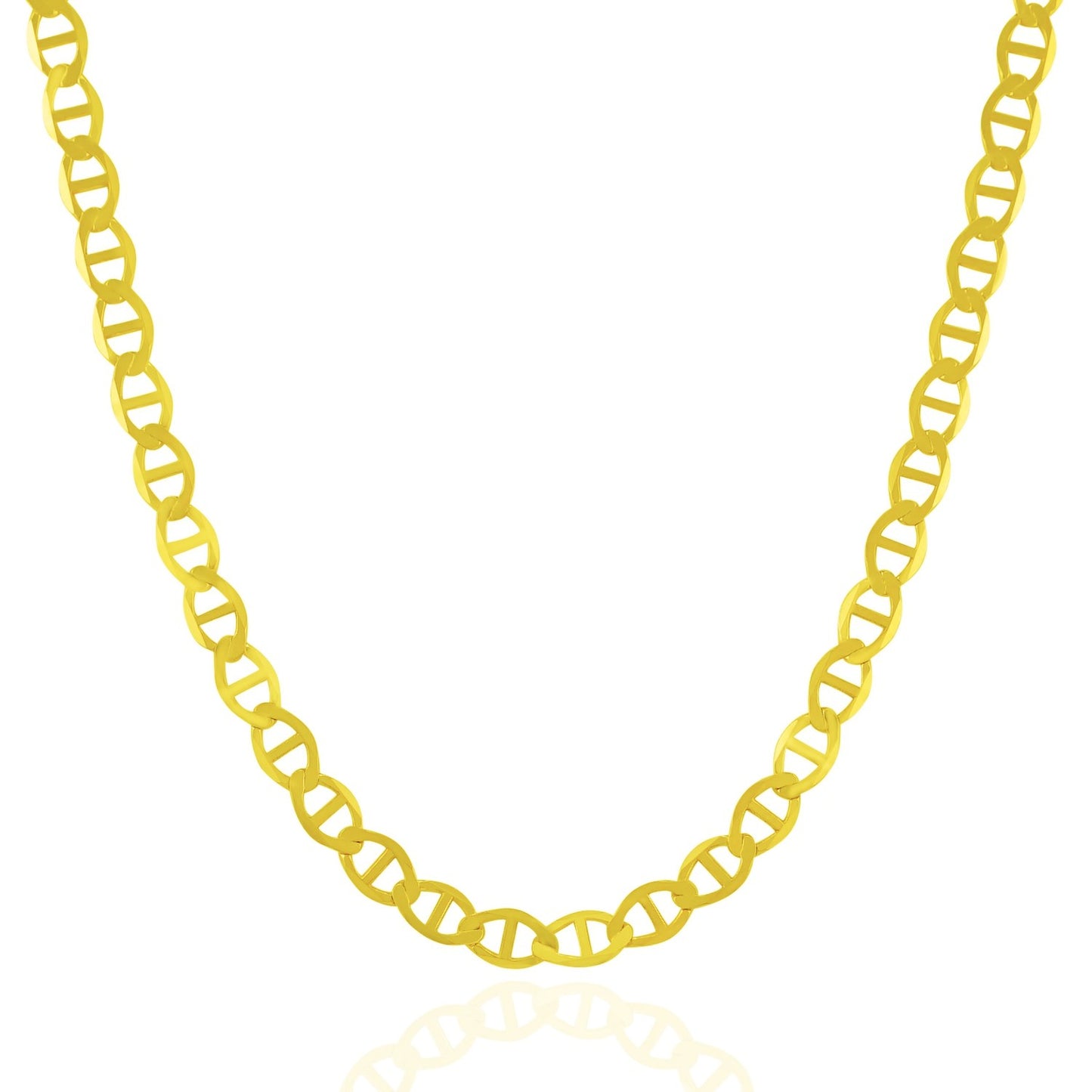 5.5mm 10k Yellow Gold Mariner Link Chain