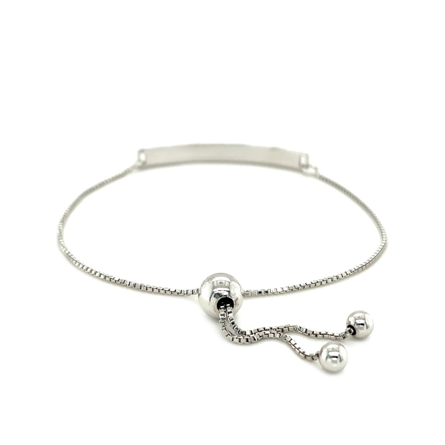 Sterling Silver Adjustable 'To the Moon and Back' Bracelet